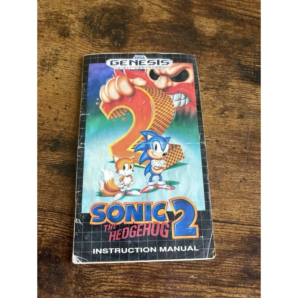 Sonic the Hedgehog 2 (SEGA Genesis, 1992) Manual Only